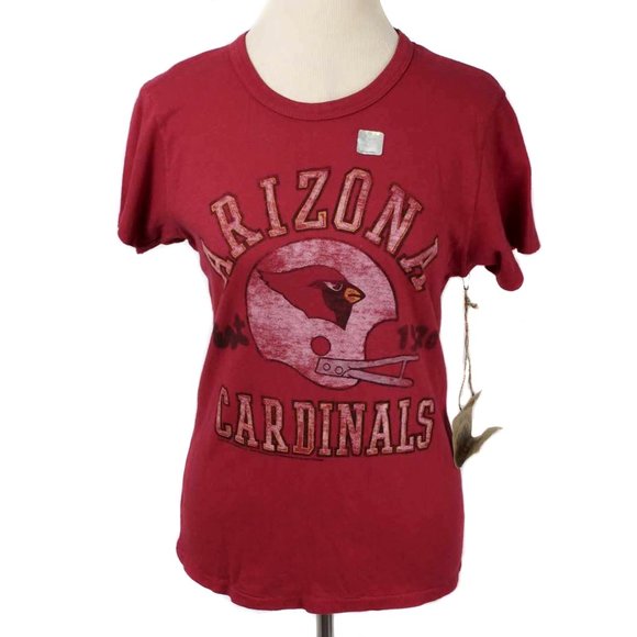 Junk Food Clothing Tops - JUNK FOOD Red Vintage Look NFL Arizona Cardinals Short Sleeve Tee NWT